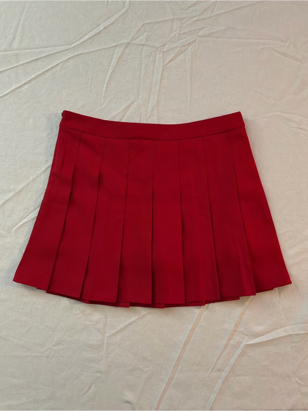 ******* Red Pleated Mini Skirt - Classic Womens Tennis Style b5 *******